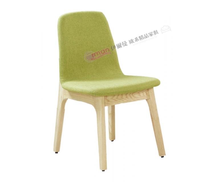 葛麗絲栓木綠色布餐椅