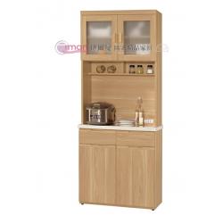 維克多2.7尺石面收納櫃上+下