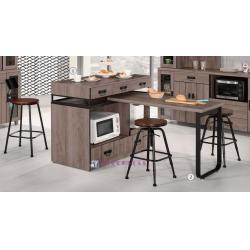 哈珀4尺中島型多功能餐桌櫃