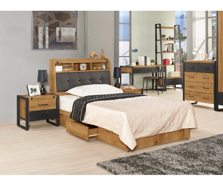 布朗克斯3.5尺被櫥式單人床