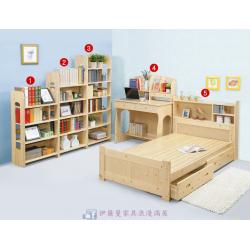 小蜜蜂松木單人房間套組(可拆購)