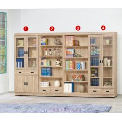 法蘭克10.6尺組合書櫃(可拆購)