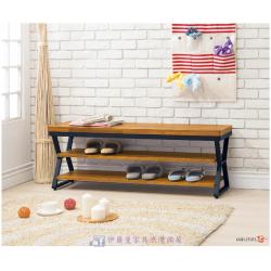 工業風4尺座鞋架