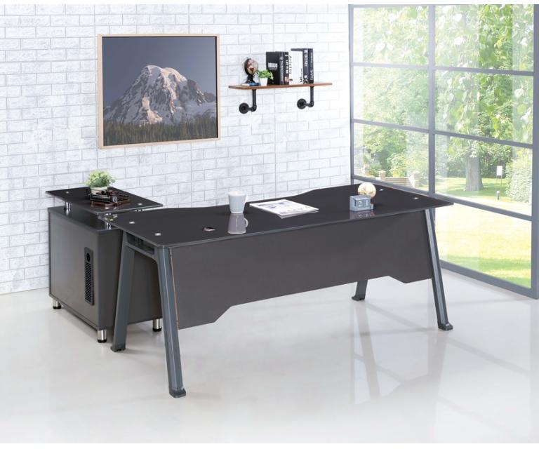 烤漆胡桃辦公桌組