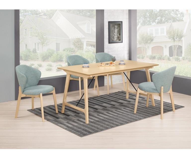 多米尼5.3尺餐桌(洗白色)