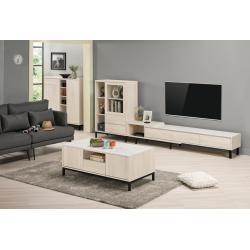 丹妮拉8.7尺仿石面L型伸縮長櫃