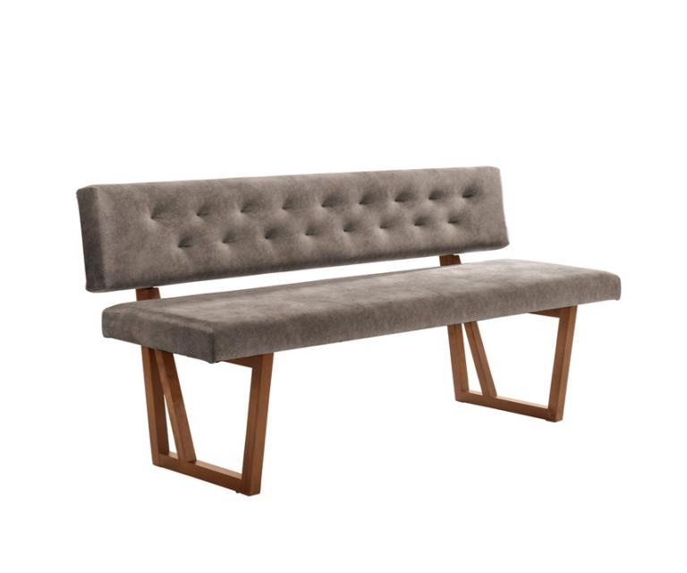 波爾頓雙人餐椅(布)(實木)