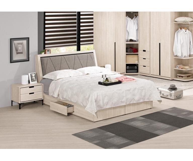 昆提斯5尺被櫥式雙人床