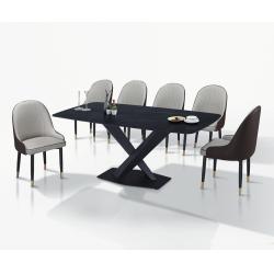 岩板黑(180CM大)餐桌