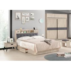 達里歐5尺被櫥式雙人床