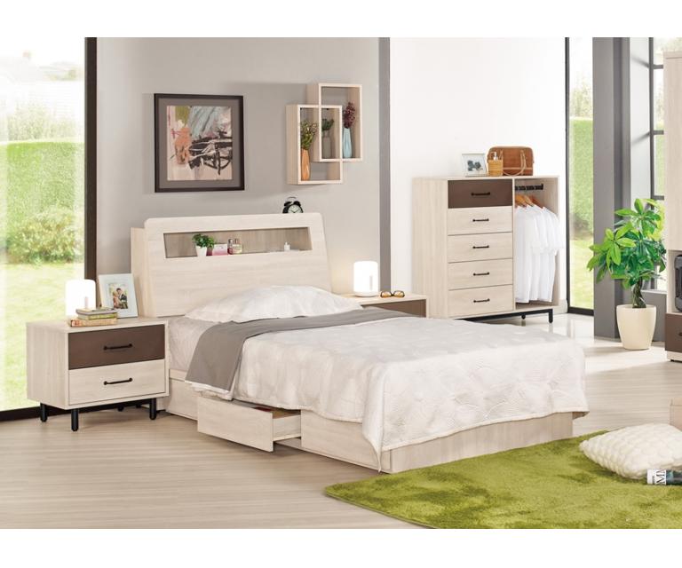 戴維斯3.5尺被櫥式單人床