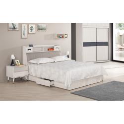 蘿克斯6尺/5尺被櫥式雙人床 床頭箱 抽屜式床底