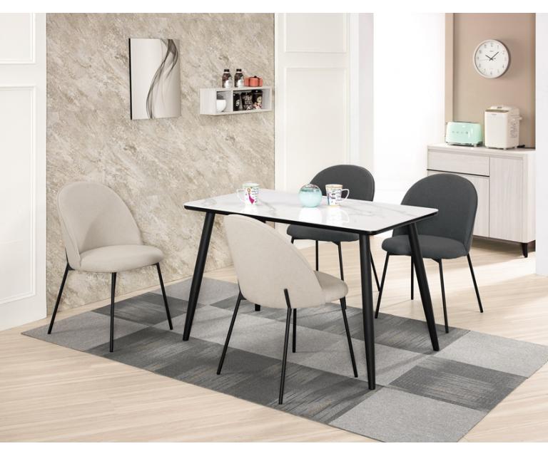 湯姆4尺岩板餐桌