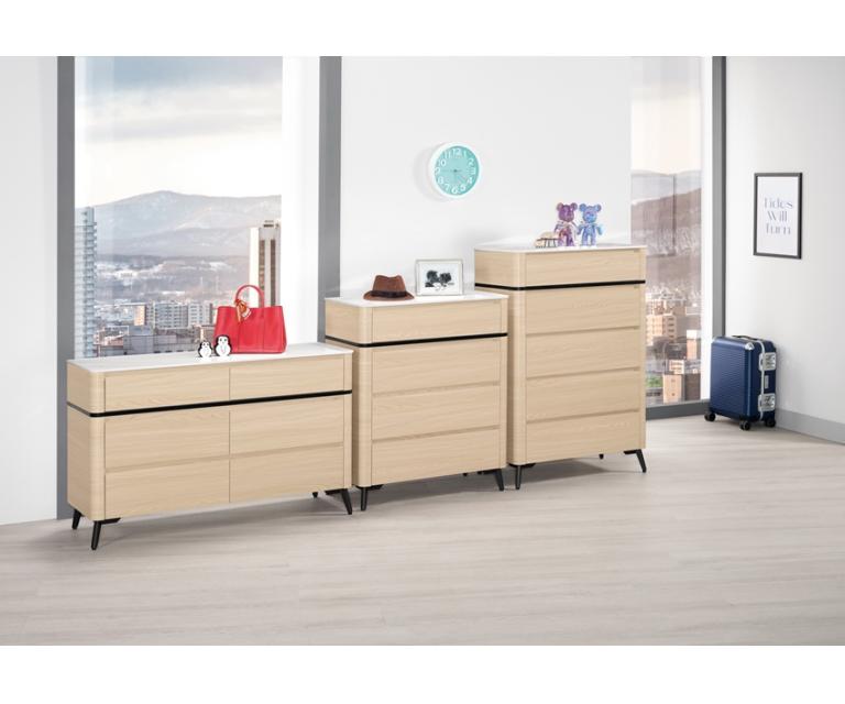 艾維斯2.7尺岩板四斗櫃