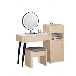 艾維斯2.7尺岩板伸縮化妝台(全組)