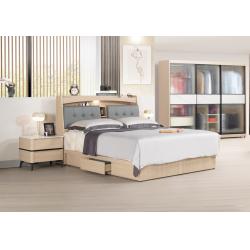 艾維斯6尺被櫥式雙人床