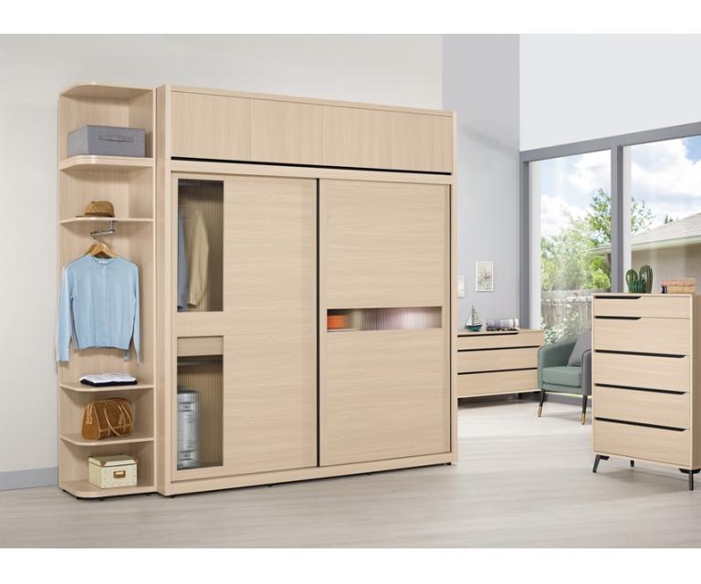 朵利斯7尺被櫥式拉門衣櫥(加高款)