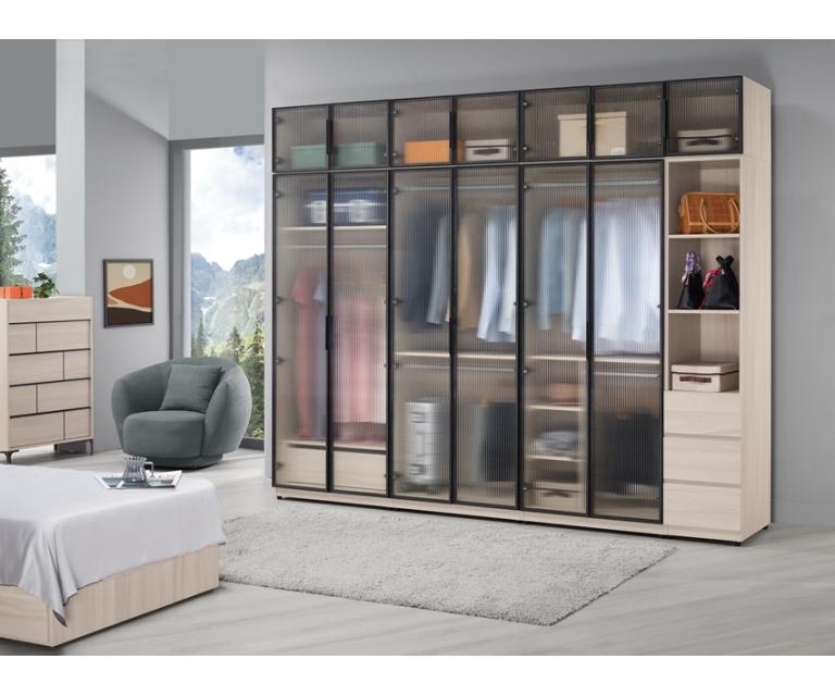 里斯特9.3尺被櫥式鋁門組合衣櫥