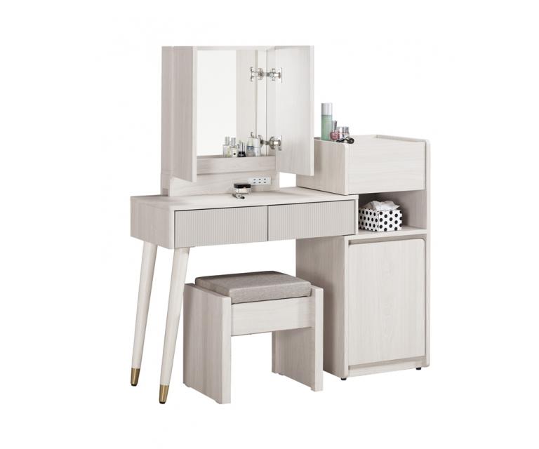 蘿克斯2.7尺伸縮化妝台(全組)
