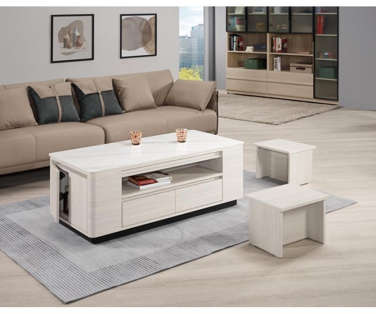 華爾斯4尺岩板多功能大茶几