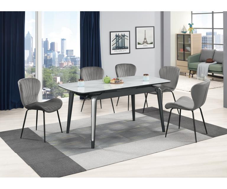 貝妮絲5.3尺多功能玻璃餐桌