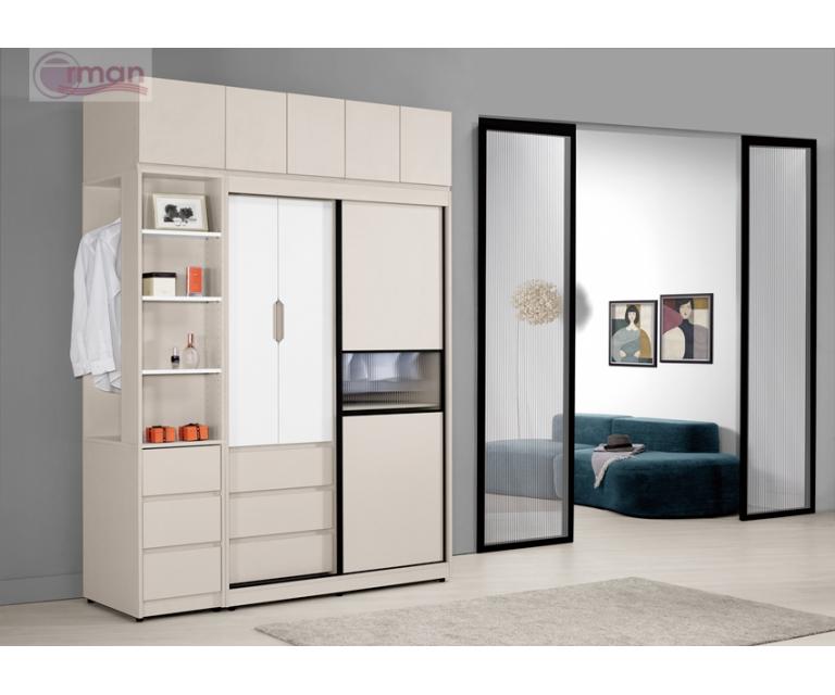 佩洛斯7.4尺被櫥式組合拉門衣櫥(全組)