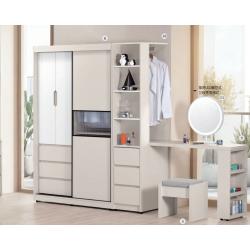 佩洛斯4尺多功能L型組合化妝台(全組)